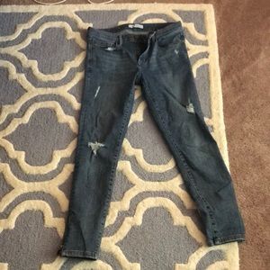 Distressed Banana Republic jeans